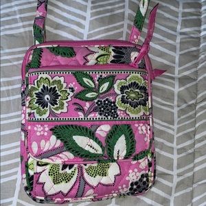 Vera Bradley mini hipster pink and green